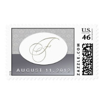 Custom silver and white design stamps