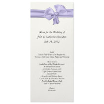 Custom Skinny Wedding Table Menu Custom Invitations
