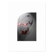Custom Skull Art Post Cards