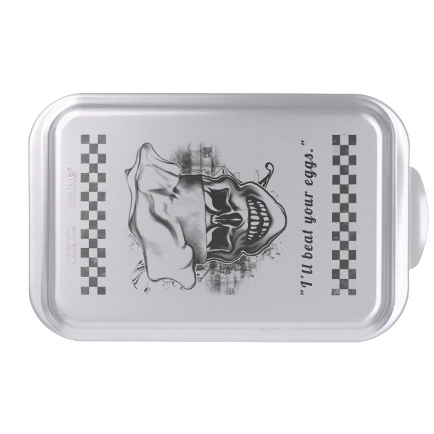 Custom Skull Chef Baking Pan Cake Pan-2