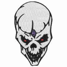 Custom Skull Embroidered Shirt