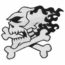 Custom Skull Embroidered Shirt embroidered shirts