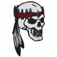 Custom Skull Embroidered Shirt
