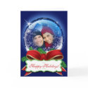 Custom Snow Globe 2011 Christmas Photo Cards card