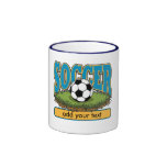 Custom Soccer Add Text Coffee Mugs