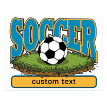 Custom Soccer Postcards