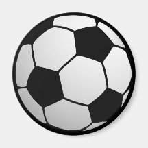 Custom SoccerBall for soccer Teams and Soccer Fans Magnet
