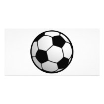 Custom SoccerBall for soccer Teams and Soccer Fans Photo Cards