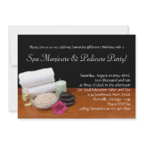 Custom Spa Manicure & Pedicure Party Invitations