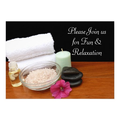 Custom Spa Manicure & Pedicure Party Invitations