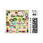 Custom Spa Party Postage Stamps