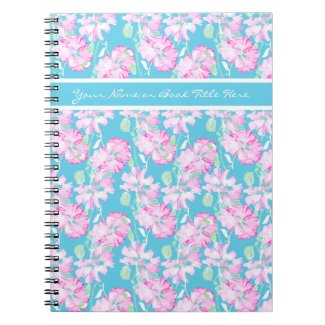 Custom Spiral Notebook or Journal, Pink Roses