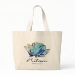 Custom Spiritual Name Bag: Blue Lotus Design