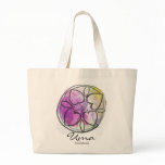 Custom Spiritual Name Bag: Heart Mandala Design