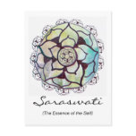 Custom Spiritual Name Postcard: Lotus Essence 