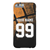 Custom sports basketball jersey number iPhone case Barely There iPhone 6 Case