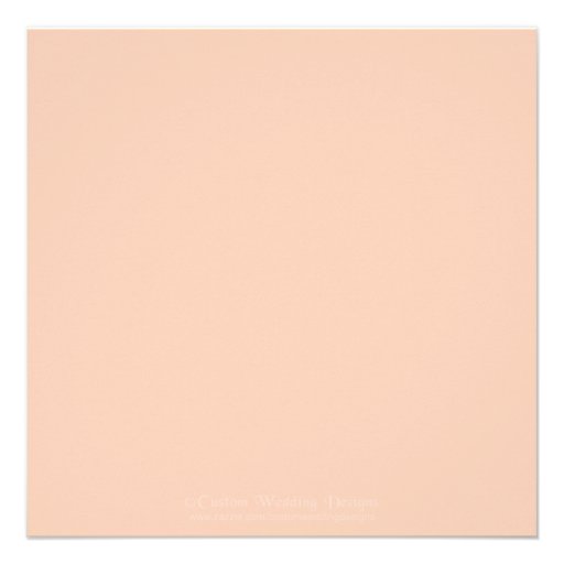 Custom Square Rustic Floral Wedding Invitation