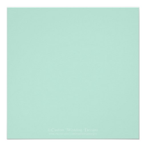 Custom Square Rustic Floral Wedding Invitation