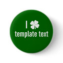 Custom St. Patricks Day buttons