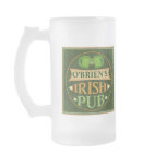 Custom St. Patrick's  Irish Pub Beer Mug / Stein