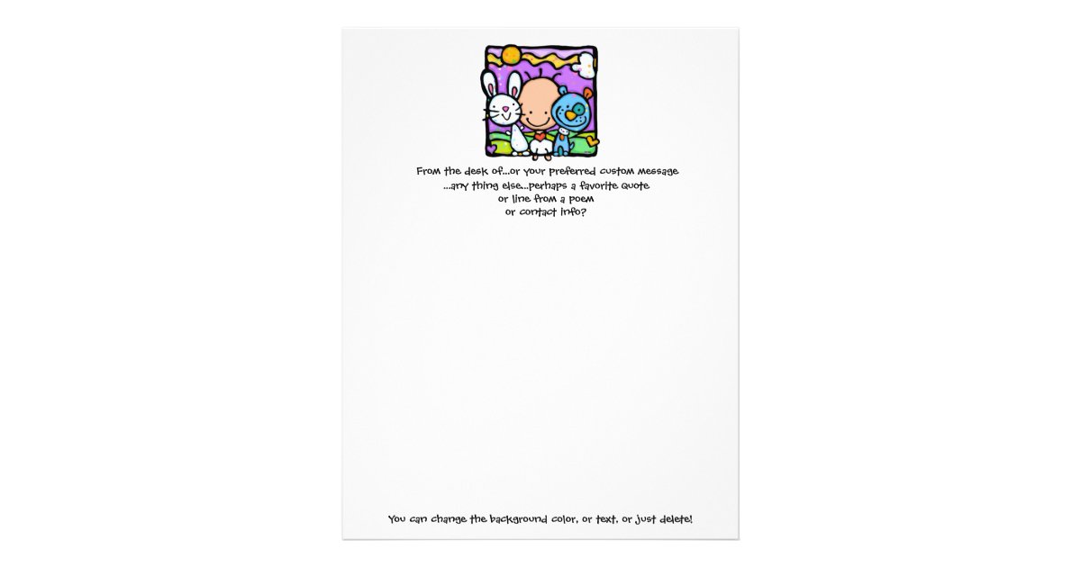 baby letterhead paper