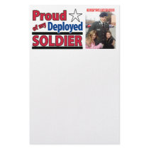 Custom Stationery - Proud of My Deployed Soldier