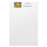 Custom Stationery Spring Daffodils Flowers