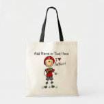 Custom Stick Figure Red Football Player  Bag