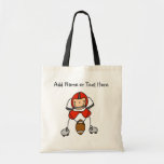 Custom Stick Figure Red Football Player  Bag