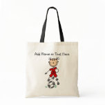 Custom Stick Girl Soccer Player  Bag