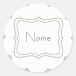 Custom Sticker Label Pink