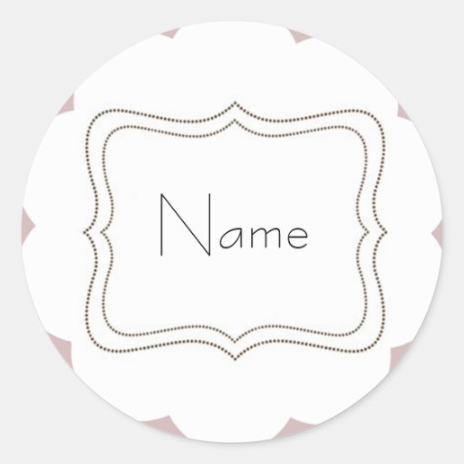 Custom Sticker Label Pink