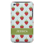 Custom Strawberry iPod Touch 4th Gen Case Blue iPod Touch Cover