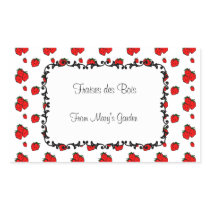 Custom Strawberry Pattern Canning Sticker stickers