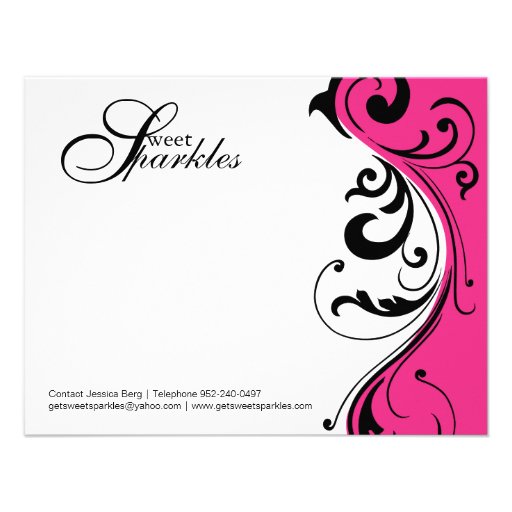 Custom Stylish Notecards Announcements