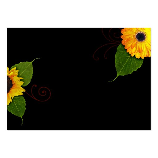 Custom Sunflower Business Cards (back side)