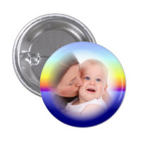 Custom Sunset Photo Frame Button buttons