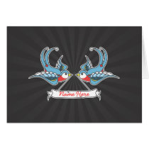 Custom Swallows cards