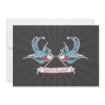Custom Swallows "You're Invited!" invitations