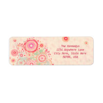 Custom Swirls & Circles Return Address Labels