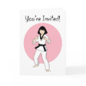 Custom Tae Kwon Do Princess Party Invitations cards by MartialArtsParty Custom Tae Kwon Do Princess Party Invitations cards