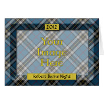 Custom Tartan Photo Frame - Burns Night Card cards