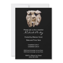 Custom Tasteful Nudist Party Invitations