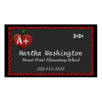 Custom Teachers Business Card business cards