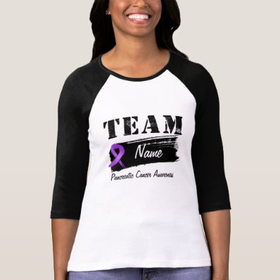Custom Team Name - Pancreatic Cancer Tee Shirts