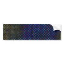 Custom Template: Dark Blue Halftone Pattern bumper stickers