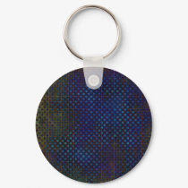 Custom Template: Dark Blue Halftone Pattern keychains by spiritswitchboard Custom Template: Dark Blue Halftone Pattern keychains