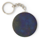 Custom Template: Dark Blue Halftone Pattern Key Chain