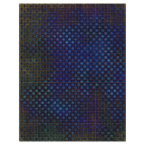 Custom Template: Dark Blue Halftone Pattern Letterhead Design