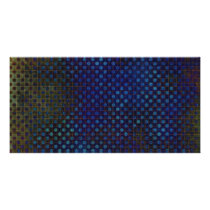 Custom Template: Dark Blue Halftone Pattern Photo Card Template